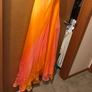 Ombré floor length gown